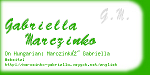 gabriella marczinko business card